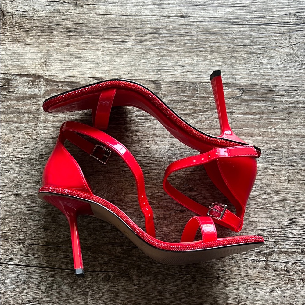 Mix No. 6 Vibrant Red Strappy Heels